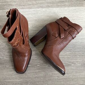 Rachel Zoe Bootie w/ Buckle Detail